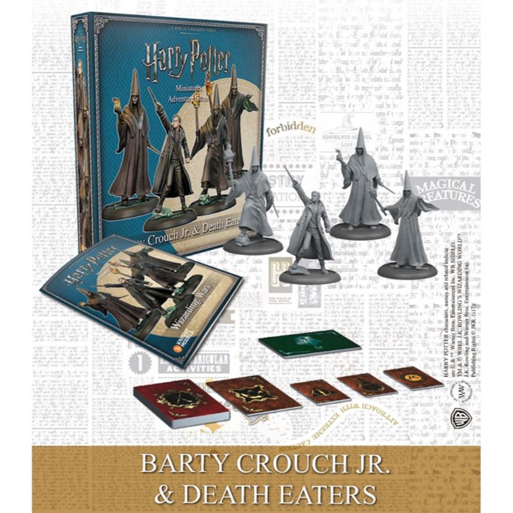 Harry Potter Miniatures Adventure Game Barty Crouch Jr and Death Eaters War Game Miniatures